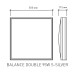 Управляемый светодиодный светильник BALANCE DOUBLE 95W S-500-WHITE/SILVER-220-IP44