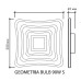 Управляемый светодиодный светильник GEOMETRIA BULB 90W S-500-CLEAR/BULB-220-IP44