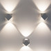 Уличный настенный светодиодный светильник KROKET белый 1565 TECHNO LED