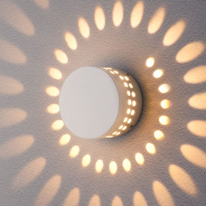 Уличный настенный светодиодный светильник ARKADA белый 1585 TECHNO LED