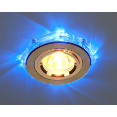 Точечный светильник светодиодный Elektrostandard 2020/2 GD/LED/BL (золото / синий)