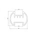 Профиль полукруг алюминиевый LC-LKS-2328-2 Anod