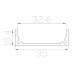 Профиль накладной алюминиевый LC-LP-1035-2 Anod