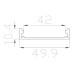 Профиль накладной алюминиевый LC-LP-1050-2 Anod