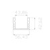 Профиль накладной алюминиевый LC-LPS-1216-2 Anod
