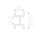 Профиль накладной алюминиевый LC-LPF-2716-2 Anod