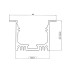 Профиль врезной алюминиевый LC-LPV-3250-2 Anod