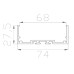 Профиль накладной алюминиевый LC-LP-2774-2 Anod