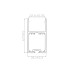 Профиль накладной алюминиевый LC-LP-6735-2 Anod