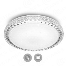 Управляемый светодиодный светильник AKRILIKA SOTA 40W R-405-CLEAR/SHINY-220-IP44