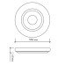 Управляемый светодиодный светильник QUADRON DOUBLE 72W R-550-WHITE-220-IP44