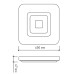 Управляемый светодиодный светильник QUADRON DOUBLE 72W S-450-WHITE-220-IP44