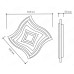 Управляемый светодиодный светильник Geometria Quarto 80w q-650-white-220-ip44