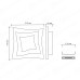 Светодиодный светильник, бра Geometria quarto 18W