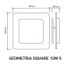 Светодиодный светильник, бра Geometria square 12W