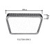 Управляемый светодиодный светильник PLUTON 40W S-400-SHINY-220-IP44